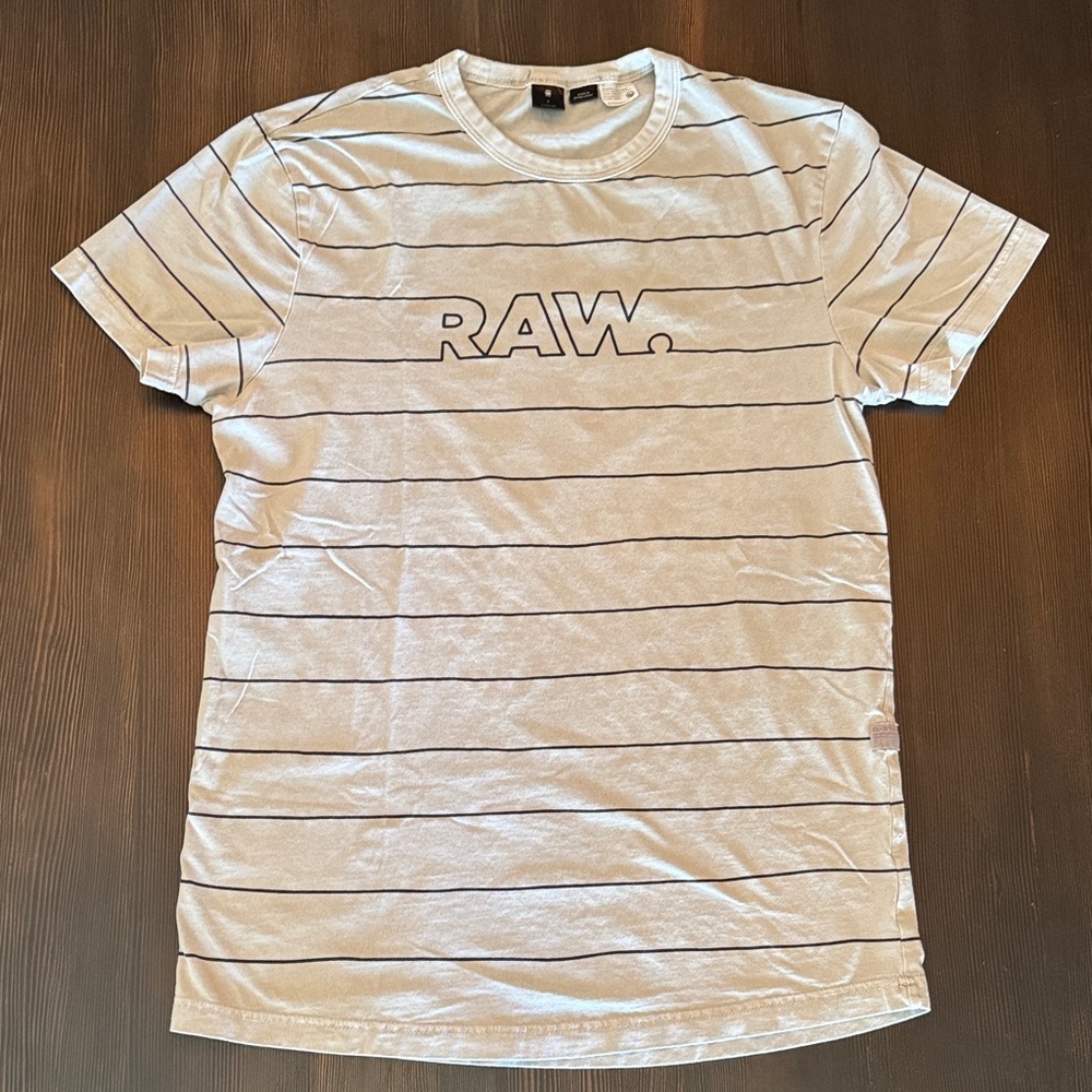 Men's G-Star Striped Gray T-Shirt